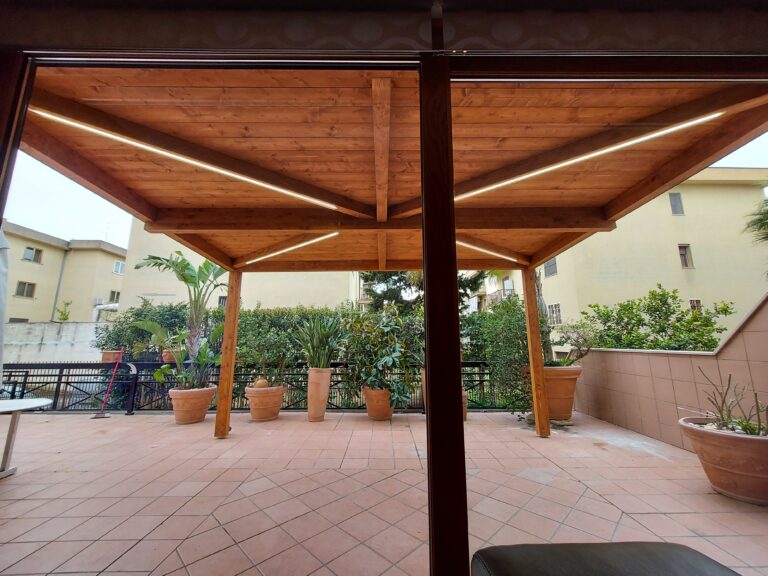 gazebo in legno da esterno tecnogarden