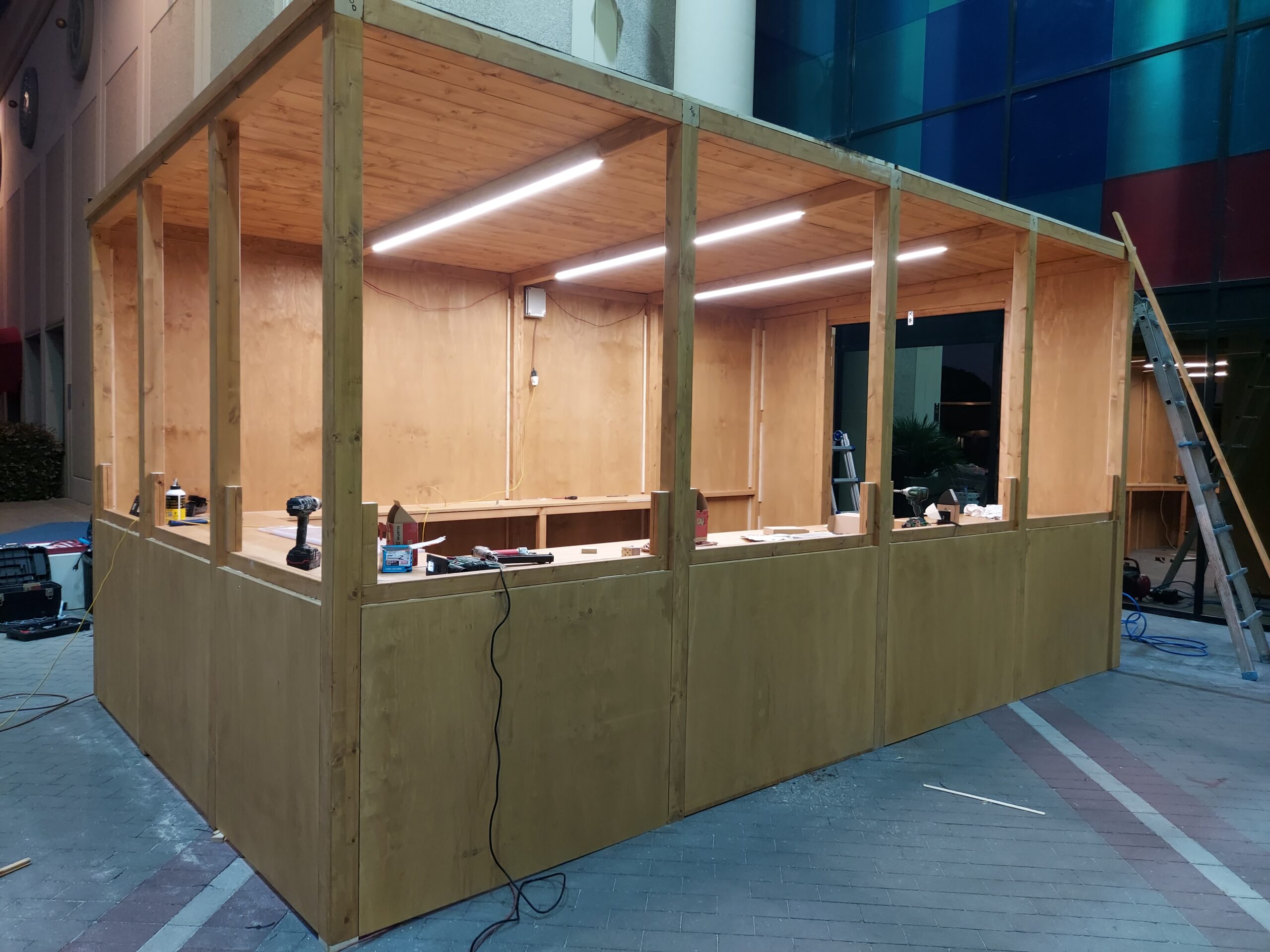 casetta in legno per uso fieristico tecnogarden